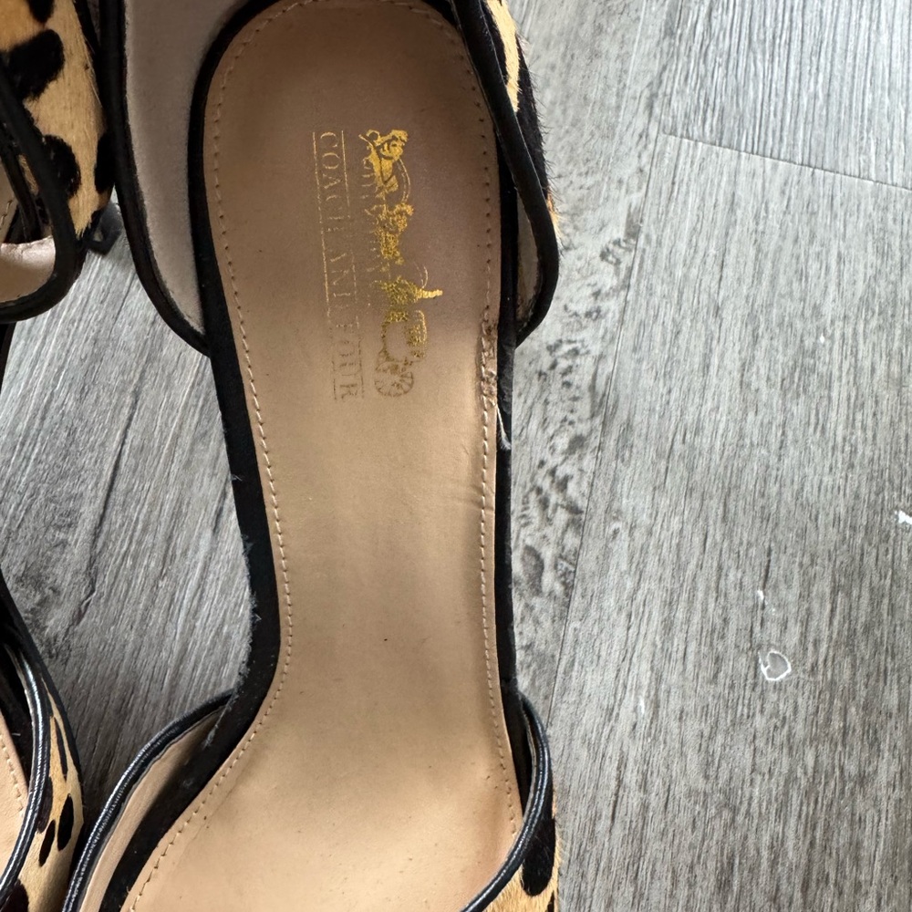 Leopard Print Women's Heels - Picture 2 of 5